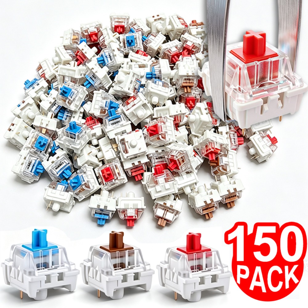 Gaming Keyboard Blue Switches - 1-150 adet 3 Pin DIY mekanik