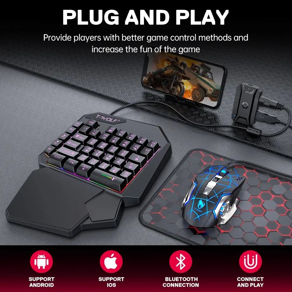 Gaming Keyboard And Mouse For Xbox - 5'i 1 arada RGB Oyun Klavyesi