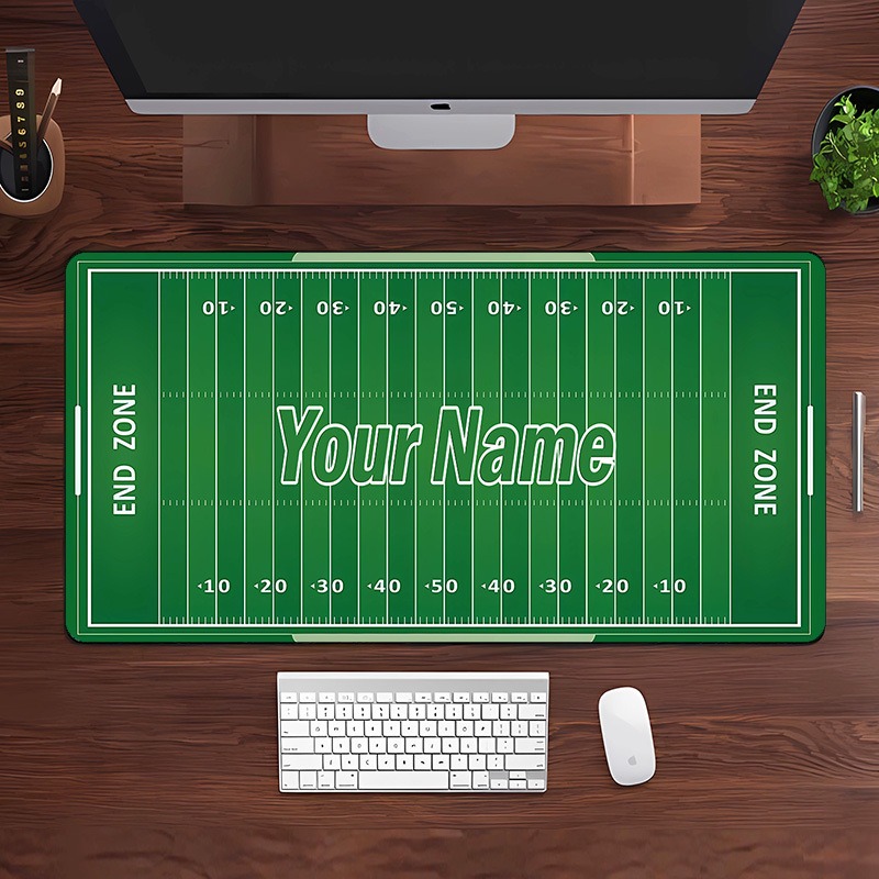 Gaming Keyboard Name - Özel İsimli Amerikan Futbolu Sahası Masa