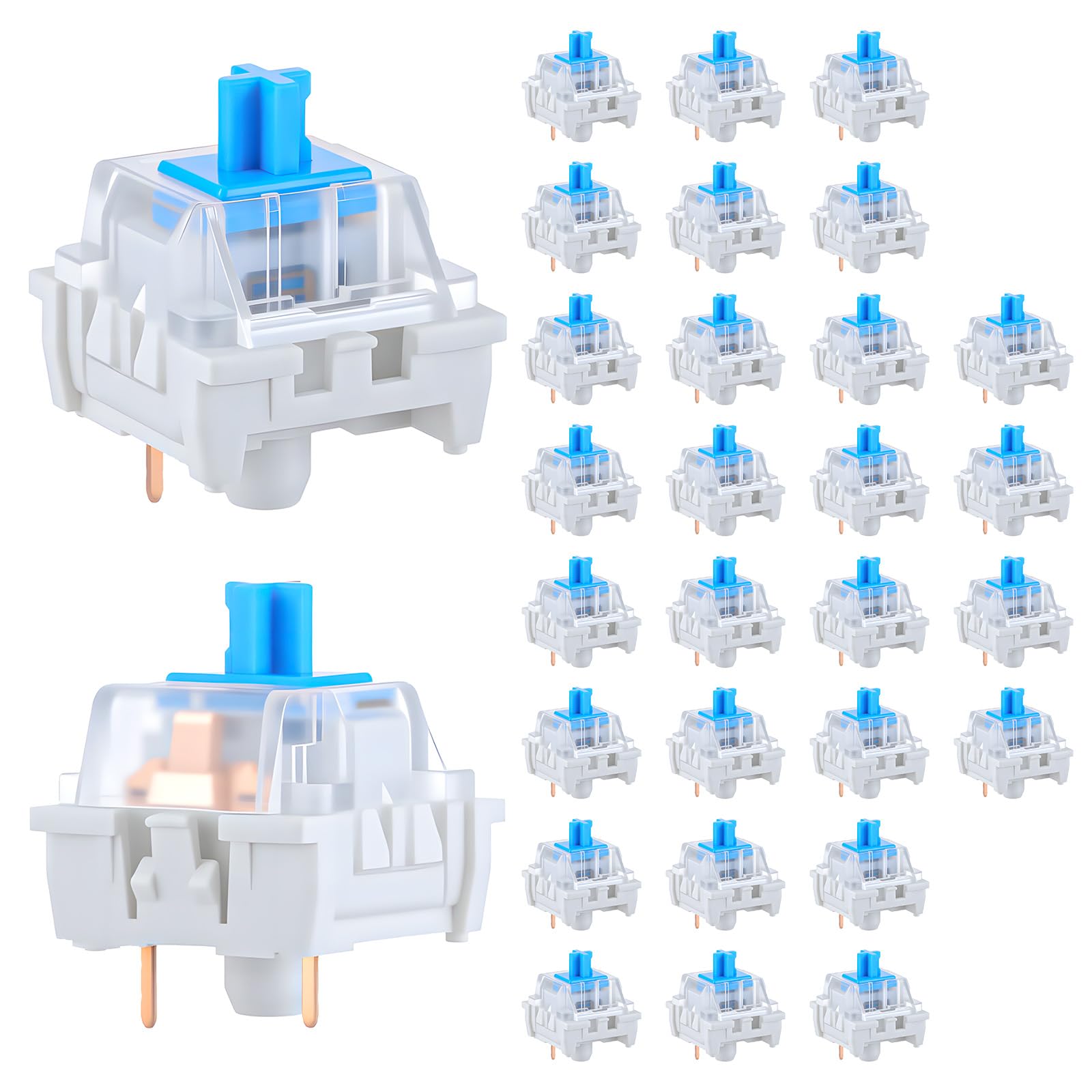 Gaming Keyboard Blue Switches - 30 adet mekanik klavye anahtarları 3