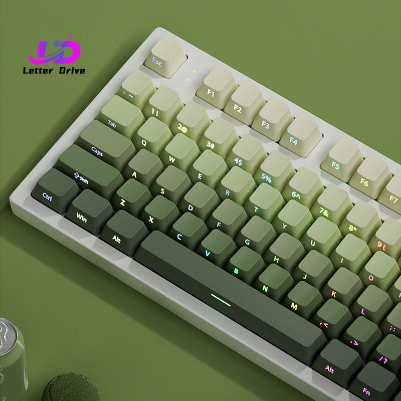 Gaming Keyboard Typewriter - 135 Tuşlu Cherry Profil Yeşil Üzüm