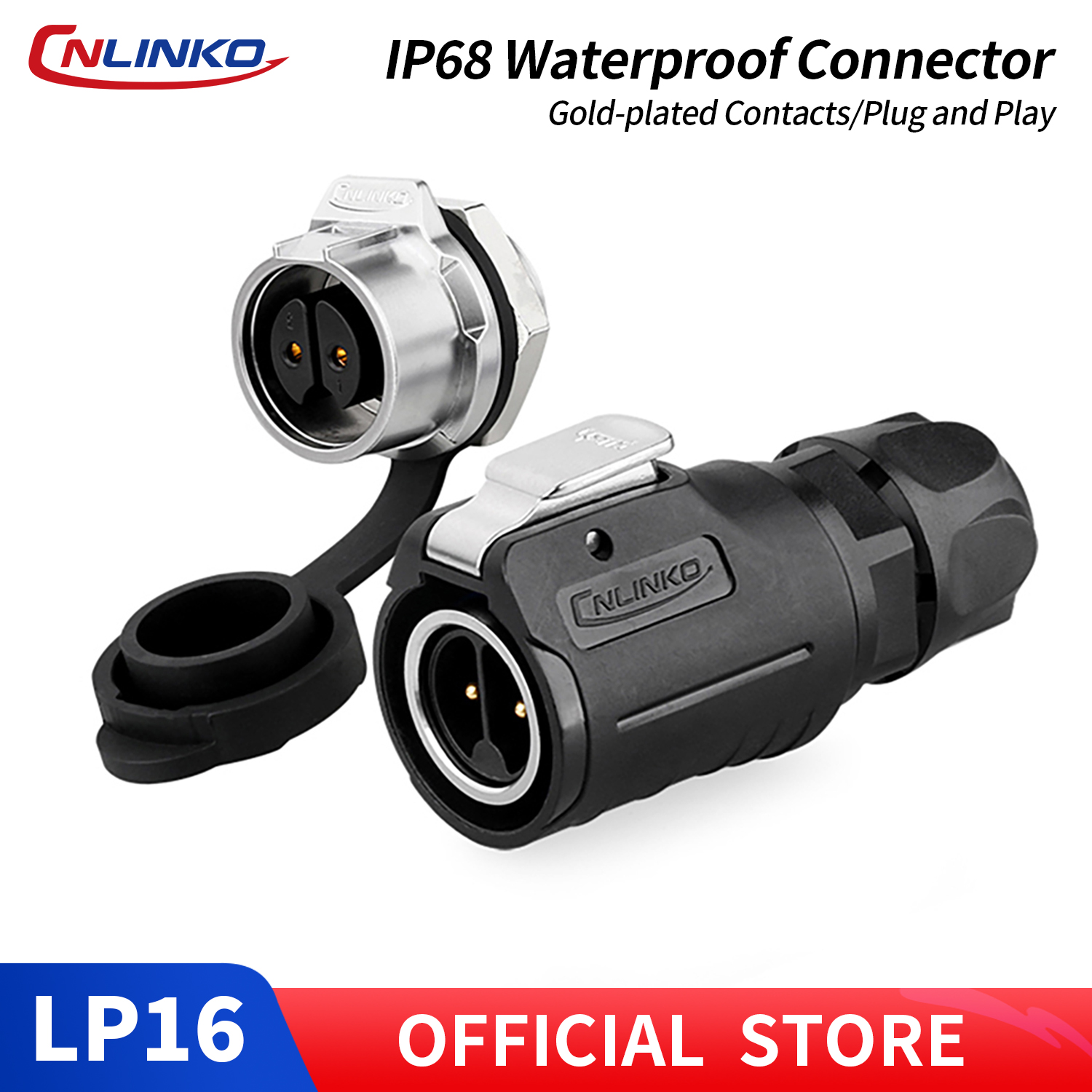 Aviator Connector Kit - CNLINKO LP-16 Dairesel Havacılık Konnektör Kiti