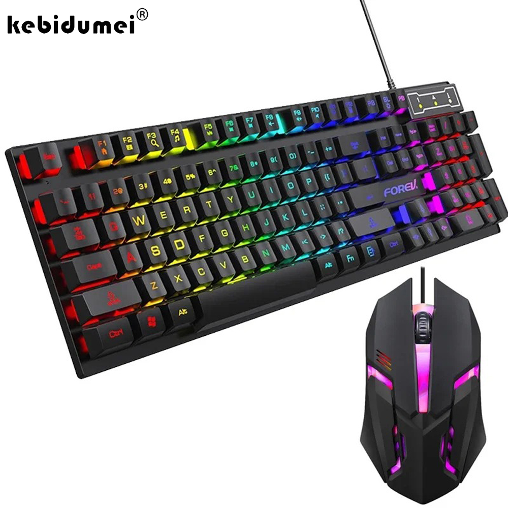 Gaming Keyboard And Mouse For Xbox - Kebidumei 104 tuşlu arkadan aydınlatmalı mekanik