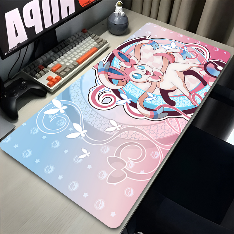 Gaming Keyboard Theme - Büyük Pembe Sevimli Mousepad XXL Oyun