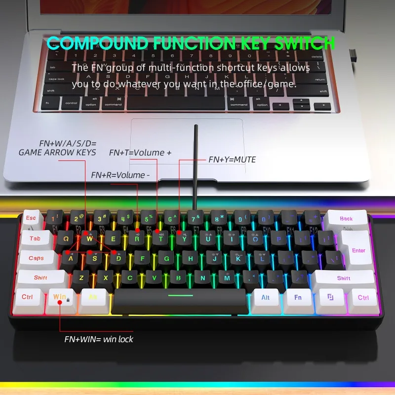 Klavye ve Fare %60 Bilgisayar  - Gaming Keyboard And Mouse For Xbox incelemesi ve fiyatı