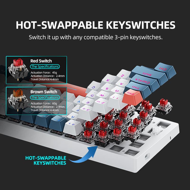 K500-B61 Machenike Mini Mekani - Gaming Keyboard Blue Switches incelemesi ve fiyatı