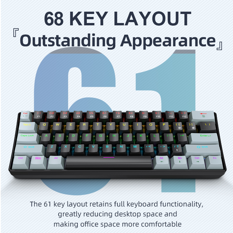 APAYADO K61 Mini Mekanik Klavy - Gaming Keyboard Mouse And Headset Combo incelemesi ve fiyatı