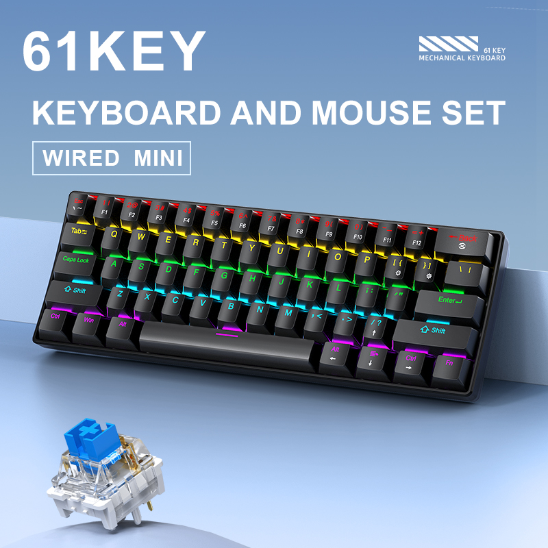 APAYADO K61 Mini Mekanik Klavy - Gaming Keyboard Mouse And Headset Combo incelemesi ve fiyatı