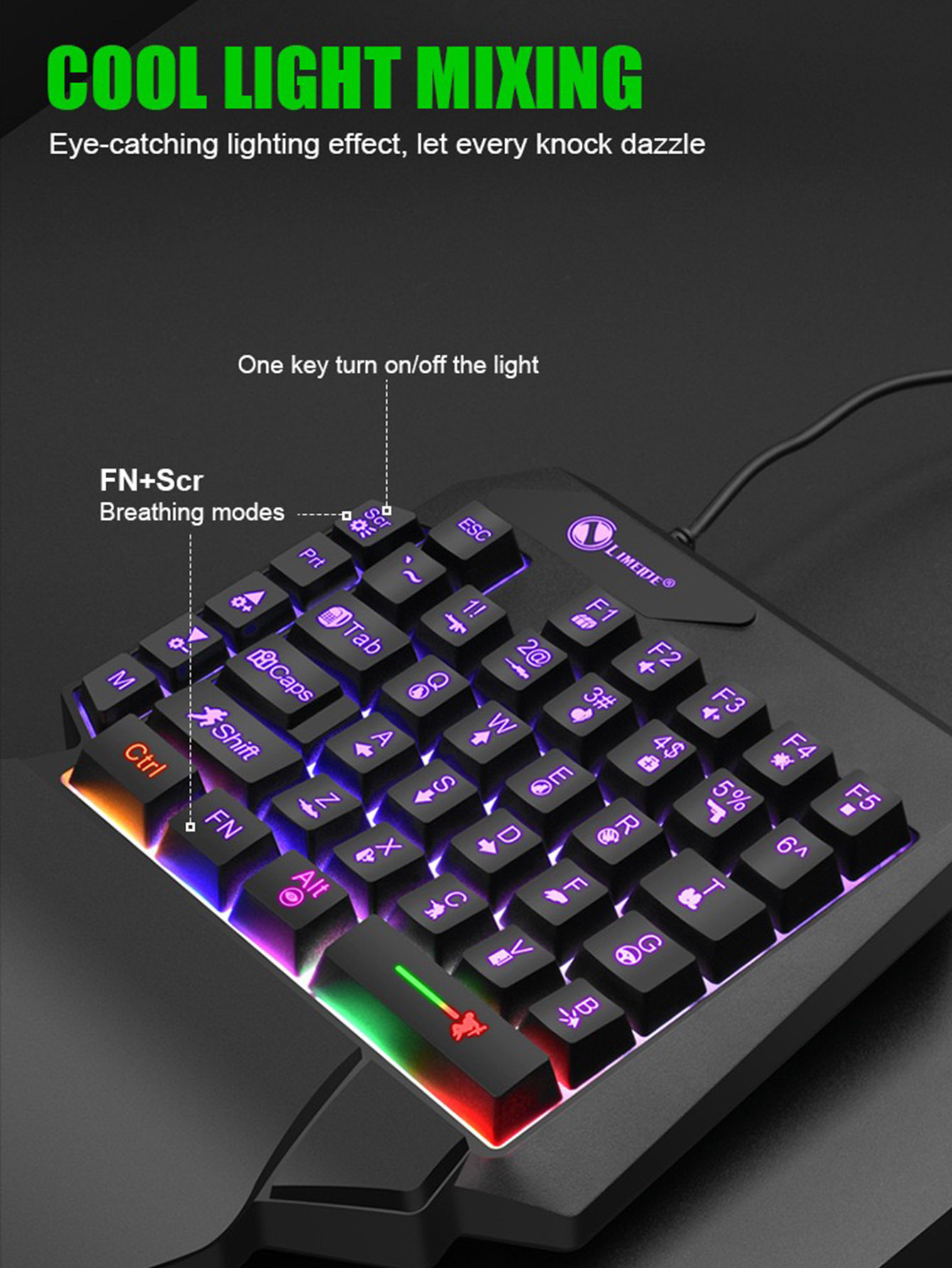 Mekanik Tek El Kullanımlı Hafi - Gaming Keyboard And Mouse For Xbox incelemesi ve fiyatı