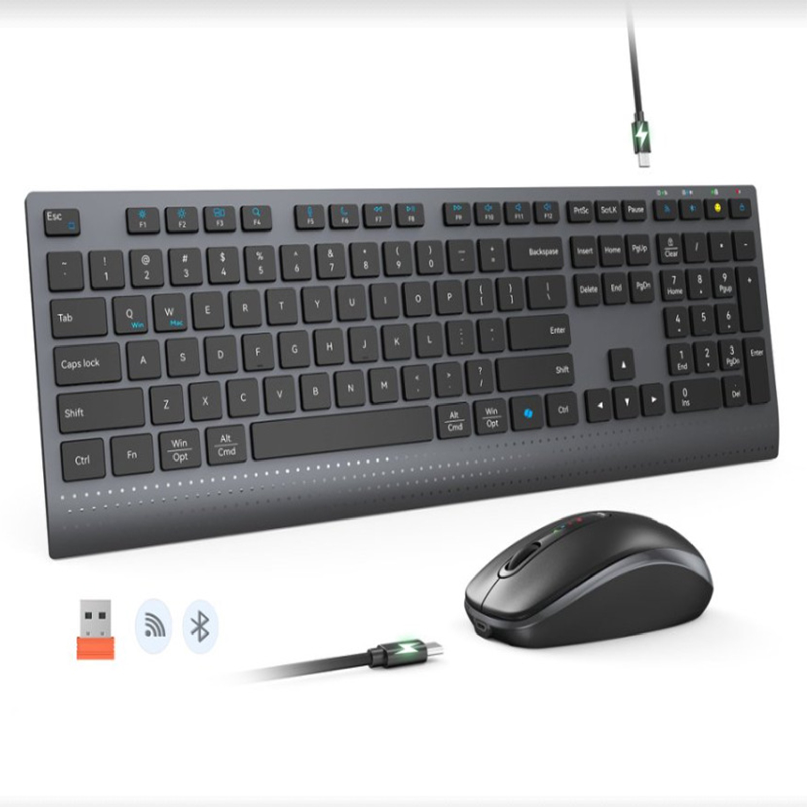 Bluetooth 2.4G Çift Modlu Kabl - Gaming Keyboard Mouse And Headset Combo incelemesi ve fiyatı