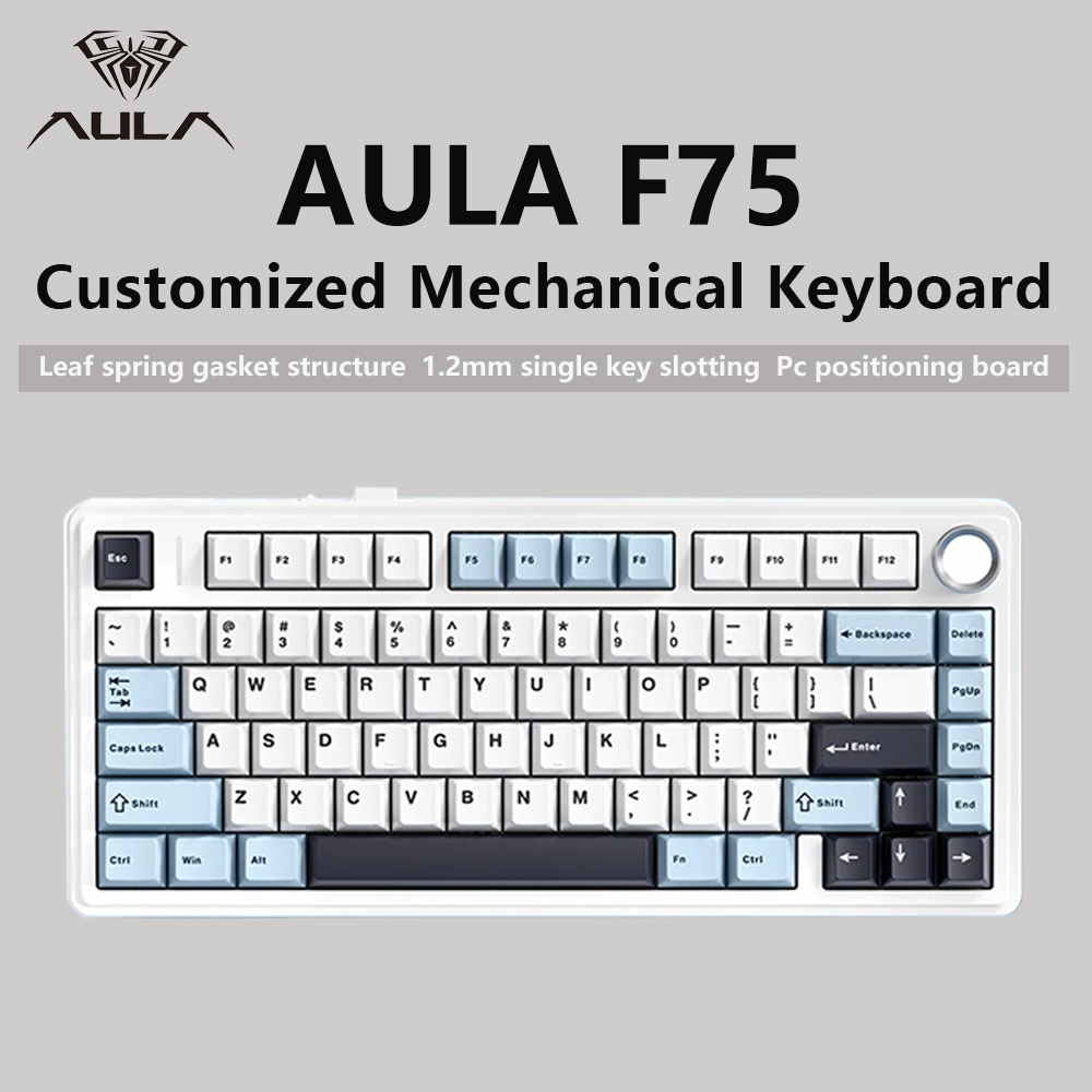 AULA F75 2.4G Kablosuz/Bluetoo - Gaming Keyboard Blue Switches incelemesi ve fiyatı