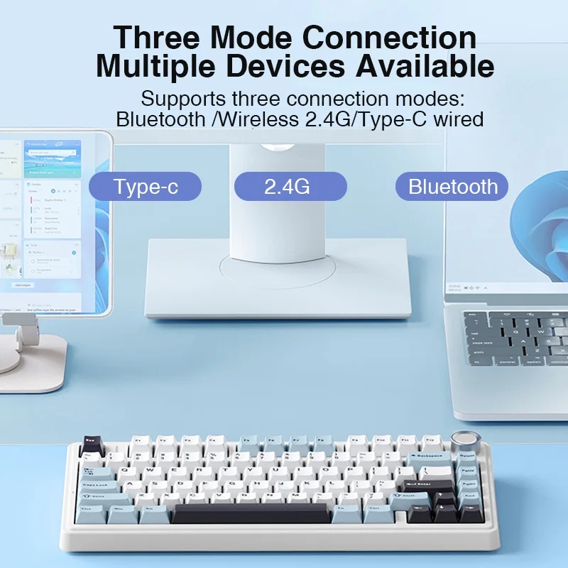 AULA F75 2.4G Kablosuz/Bluetoo - Gaming Keyboard Blue Switches incelemesi ve fiyatı