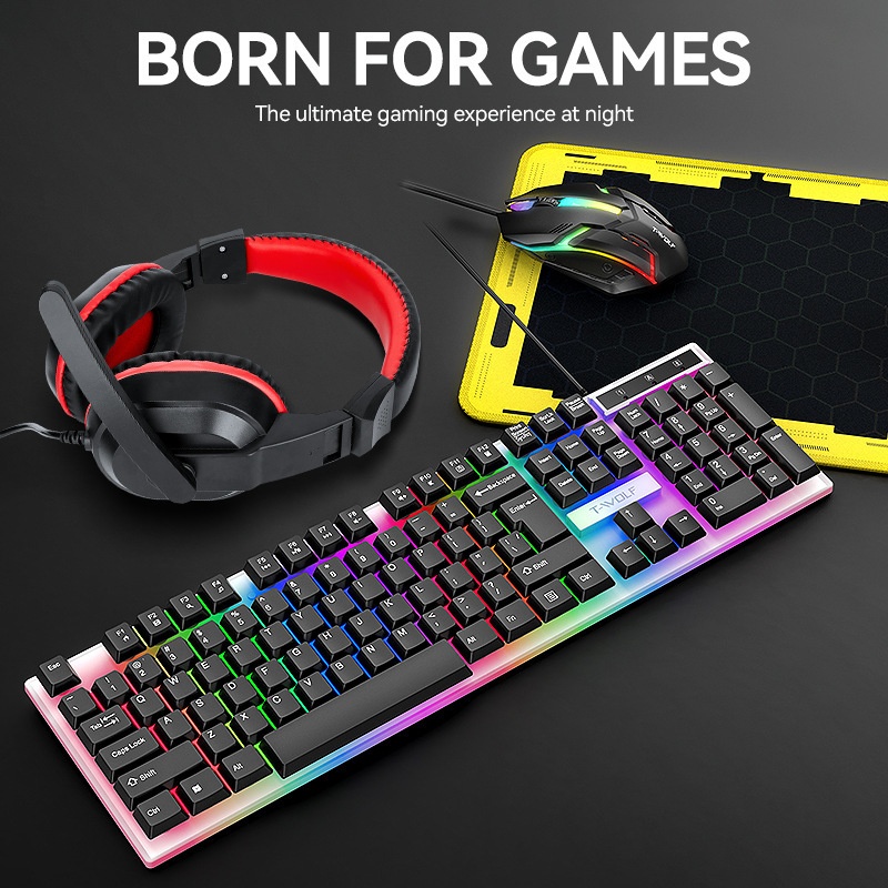 T-Wolf Tf240 4'ü 1 Arada İspan - Gaming Keyboard Mouse And Headset Combo incelemesi ve fiyatı
