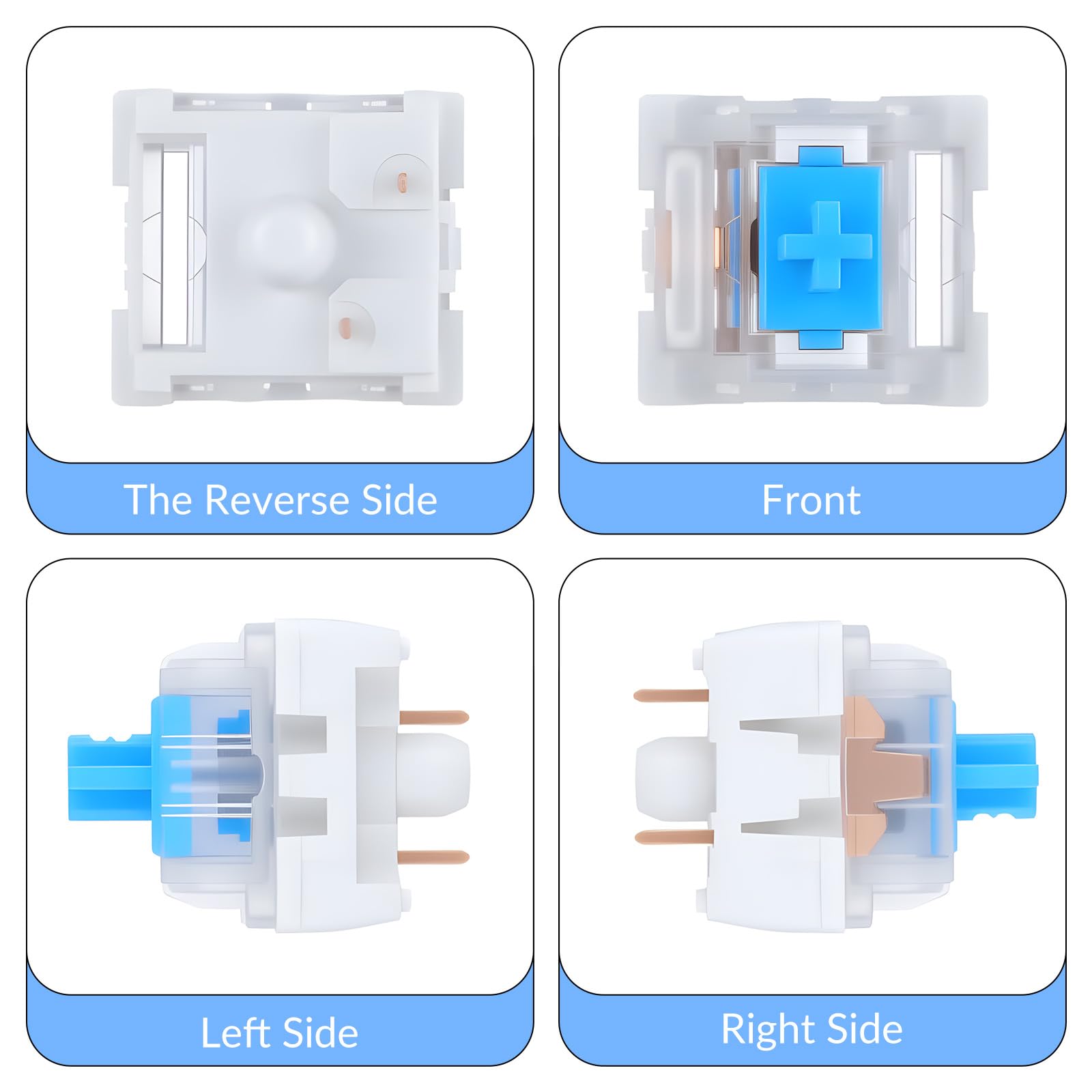 30 adet mekanik klavye anahtar - Gaming Keyboard Blue Switches incelemesi ve fiyatı