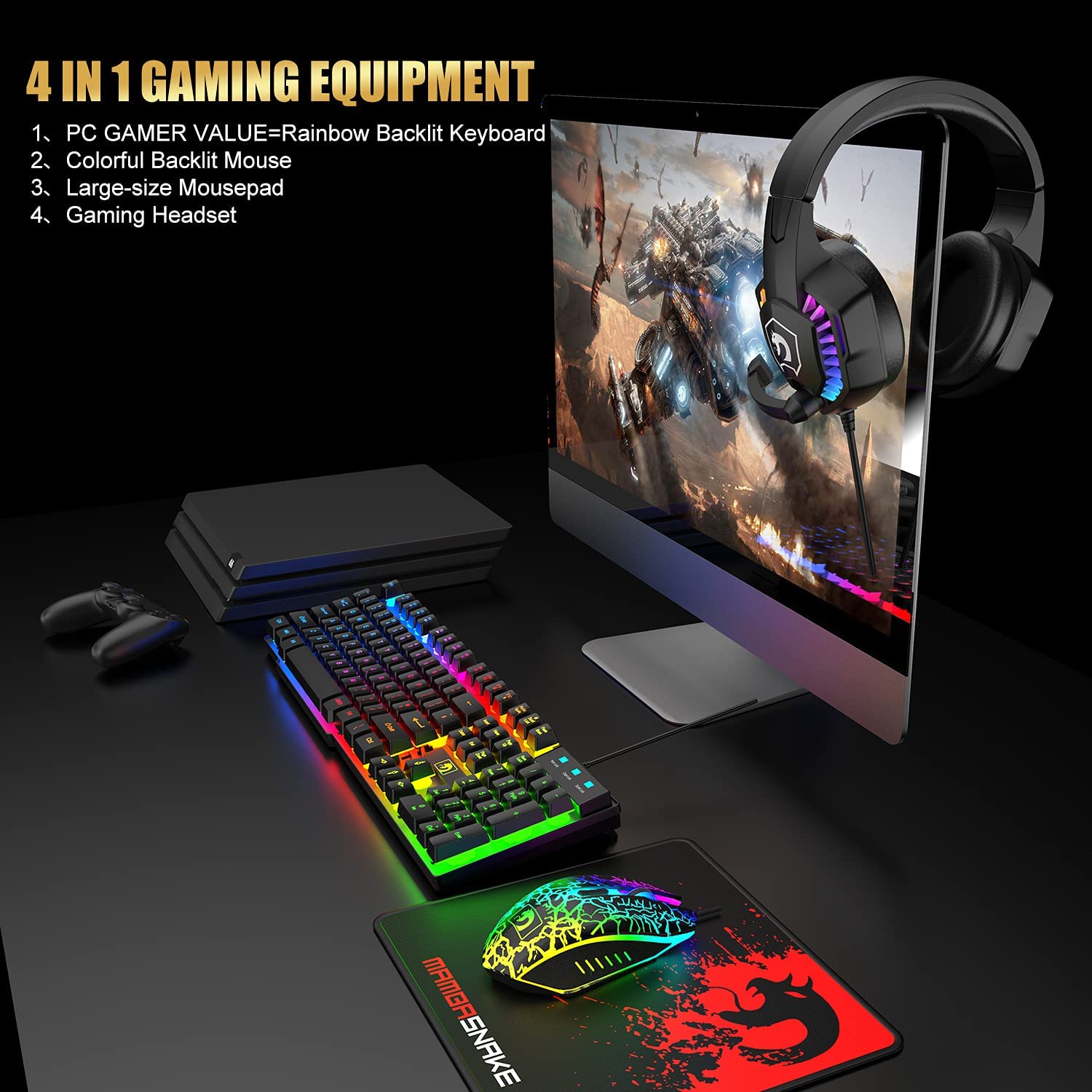 MAMBASNAKE X ZIYOULANG T11 UK  - Gaming Keyboard Mouse And Headset Combo incelemesi ve fiyatı