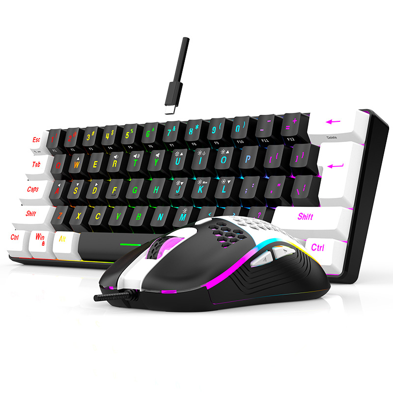 %60 RGB Oyuncu Klavye ve Mouse - Gaming Keyboard Mouse And Headset Combo incelemesi ve fiyatı